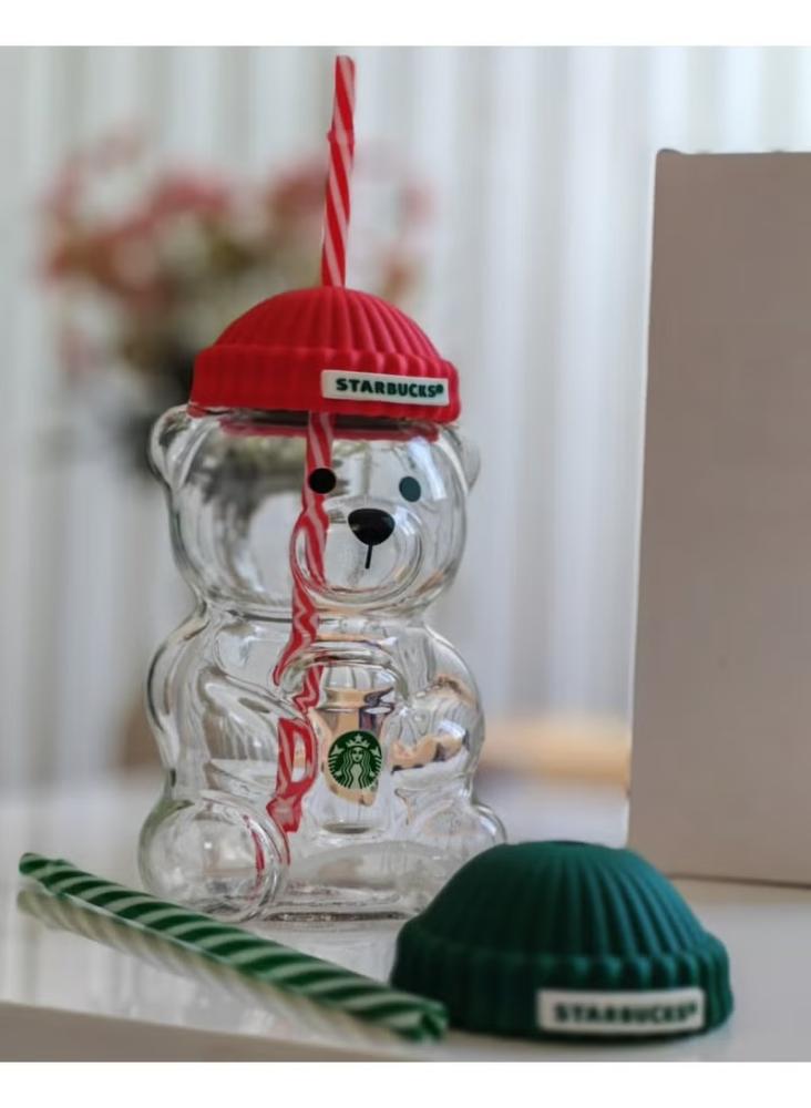 مق كوب الدب الزجاجي ستاربكس بِـ لونين Starbucks bearista