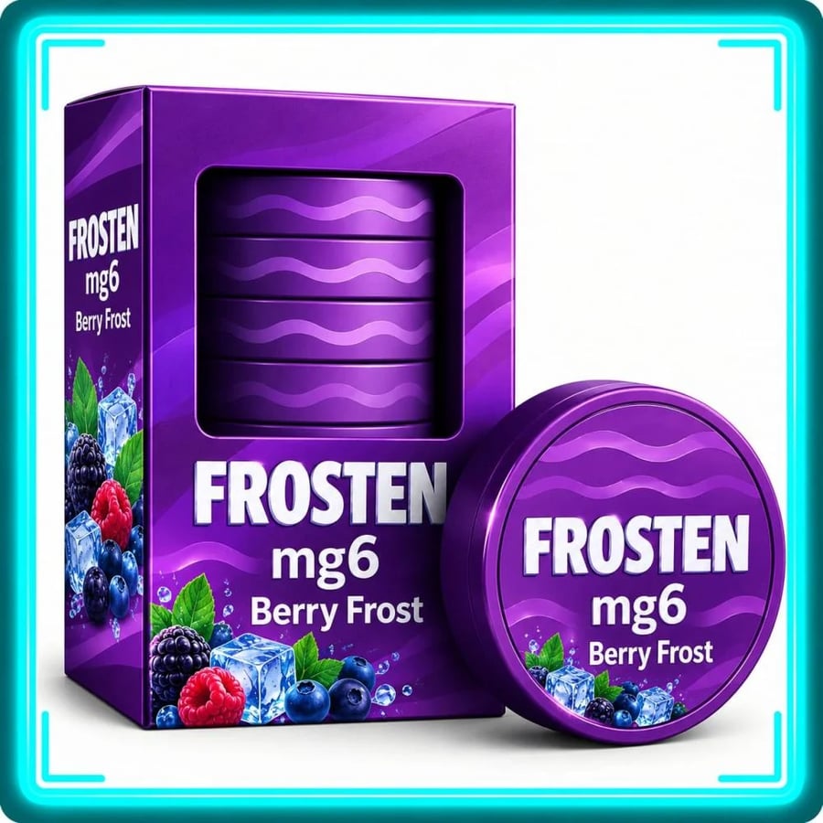 النكهةBerry Frost توت مثلج القوة mg6 عدد لعلب 5  لنزيل السجون