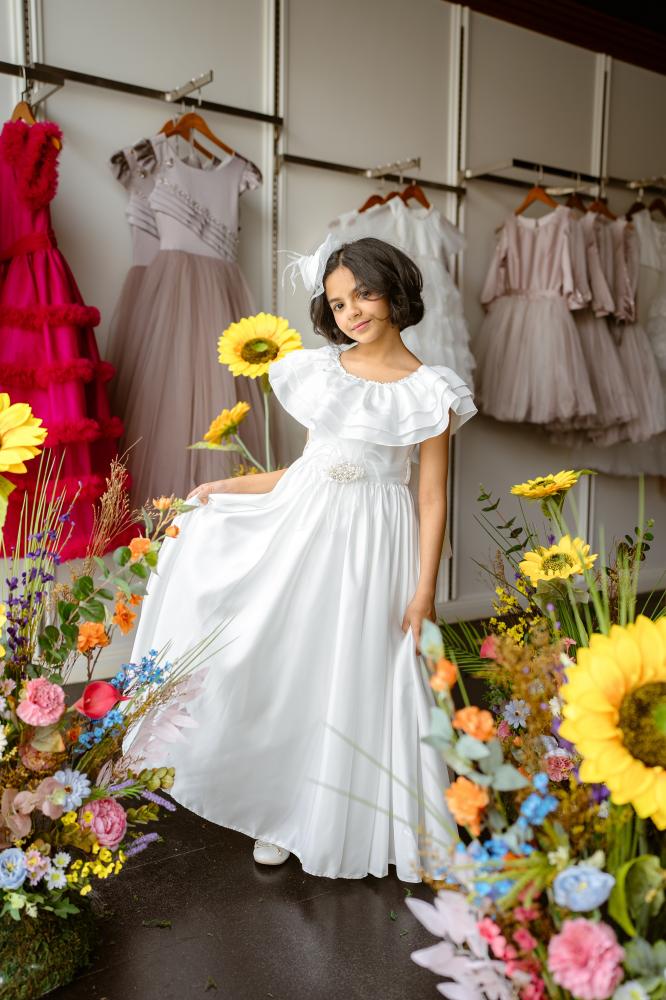 فستان فاخر للأفراح والمناسبات والأعياد Girls Dress (4-8 Year) (RCBD-4430)