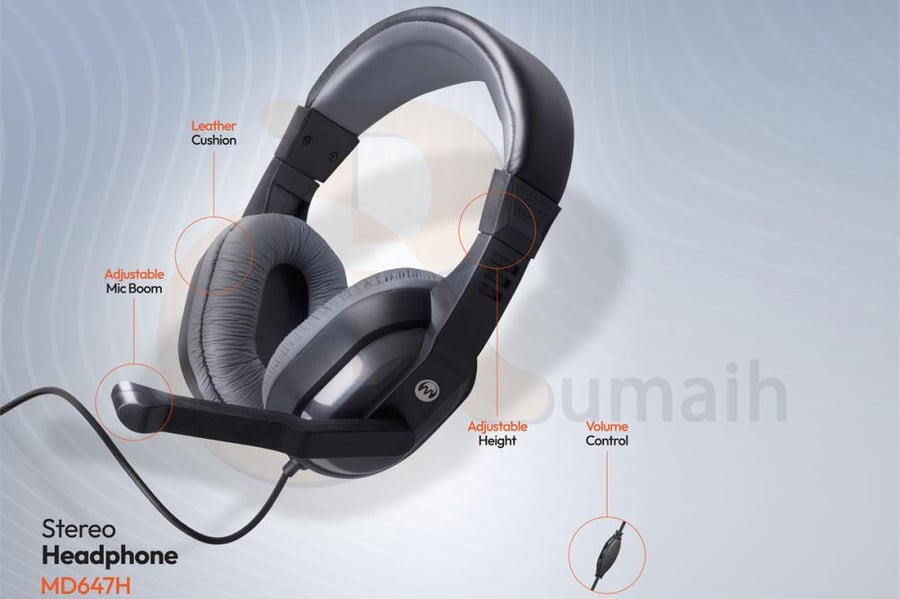سماعة راس مع مايك MICRODIGIT MD647H