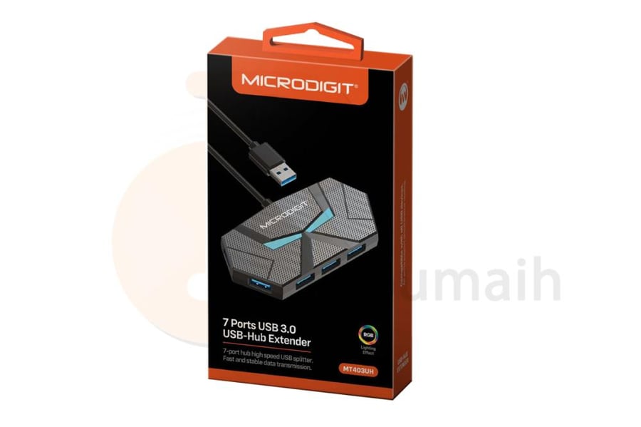 موزع USB 3.0 HUB صغير 7 منافذ MT403UH