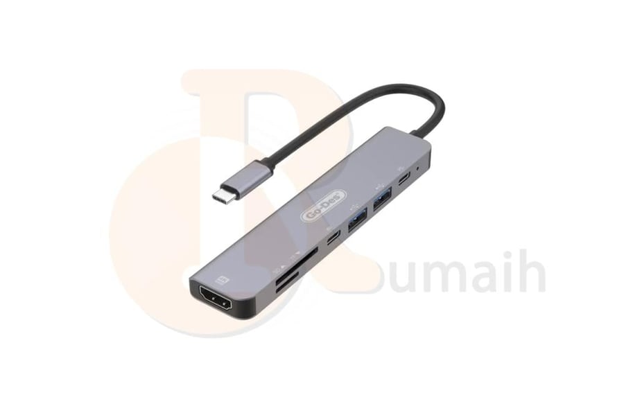 موزع 7 في 1 تايب سي GD-6833 USB-C TO HUB