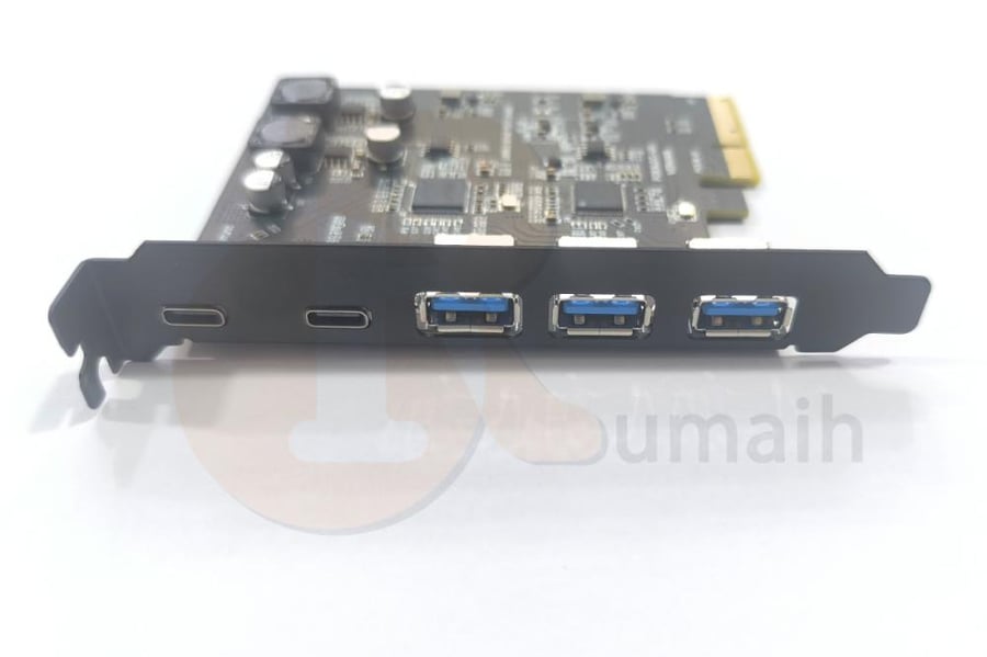 كرت داخلي منافذ PCI-E CARD USB + Type-c
