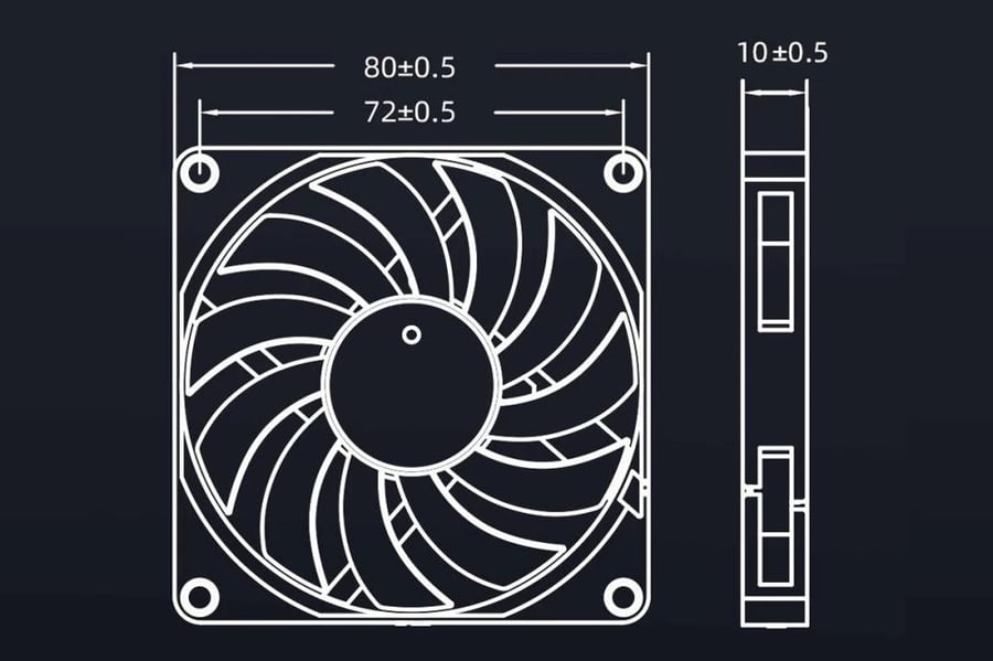 مروحة كيس كمبيوتر D-COOLING