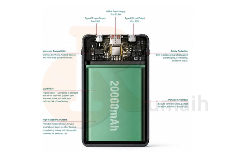 بور بنك شاحن متنقل من بي فل 20000mAh