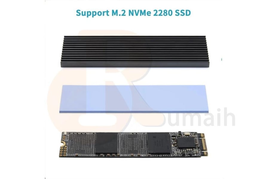 مبرد هاردسك M.2 Heatsink with Thermal Silicone Pads SSD