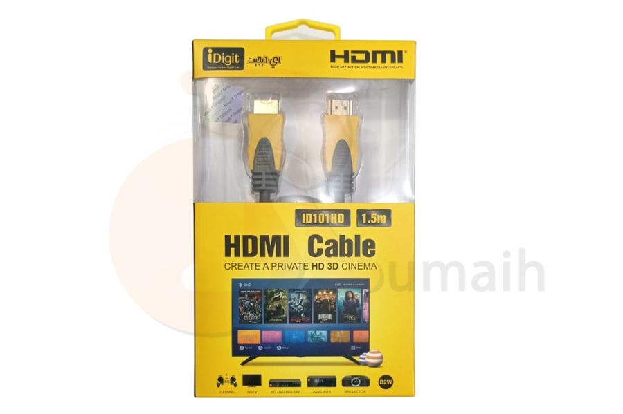 كيبل اتش دي HDMI من IDIGIT بطول 1.5 متر