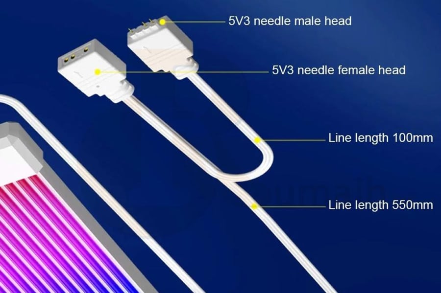 كابل شريط ستريمر Stripe Strimer Cable ARGB X12