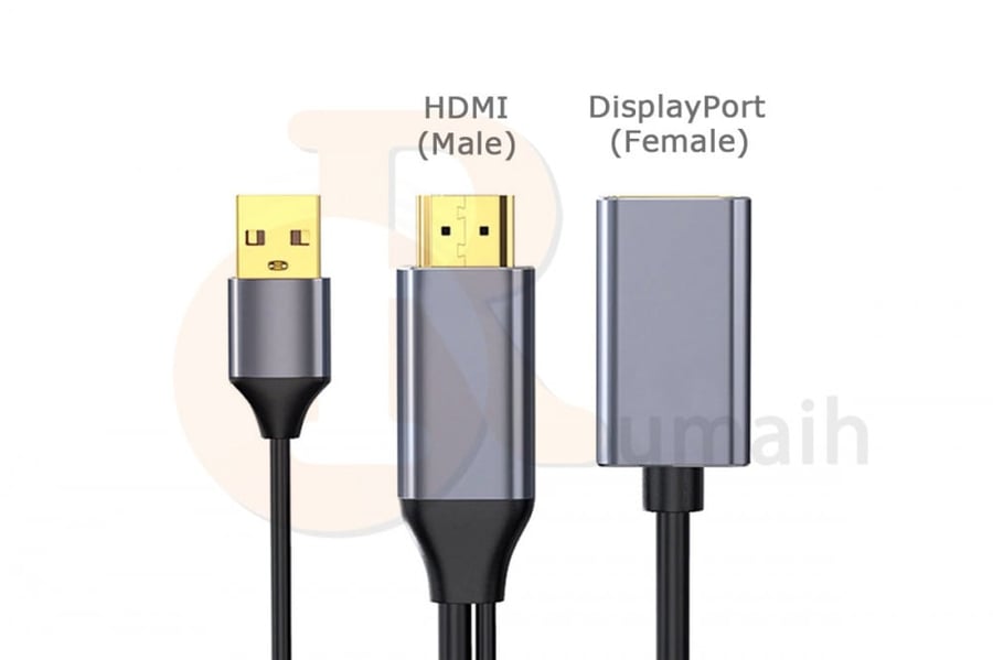 وصلة HDMI الى ديسبلاي بورت DP
