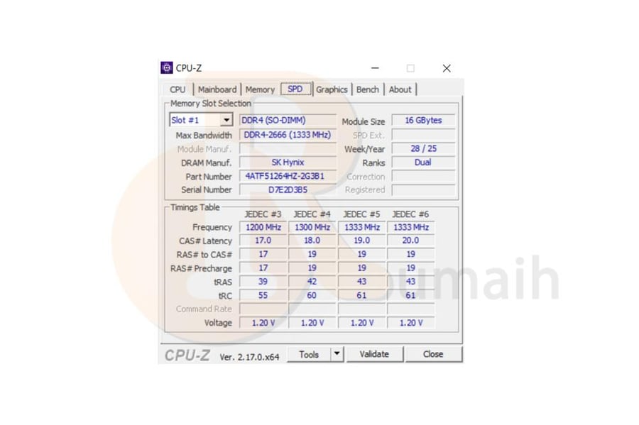 ذاكرة رام لابتوب Zorq DDR4 2666MHZ 16GB