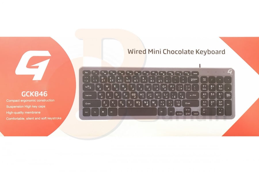 كيبورد لوحة مفاتيح USB صغير Gcom GCK846