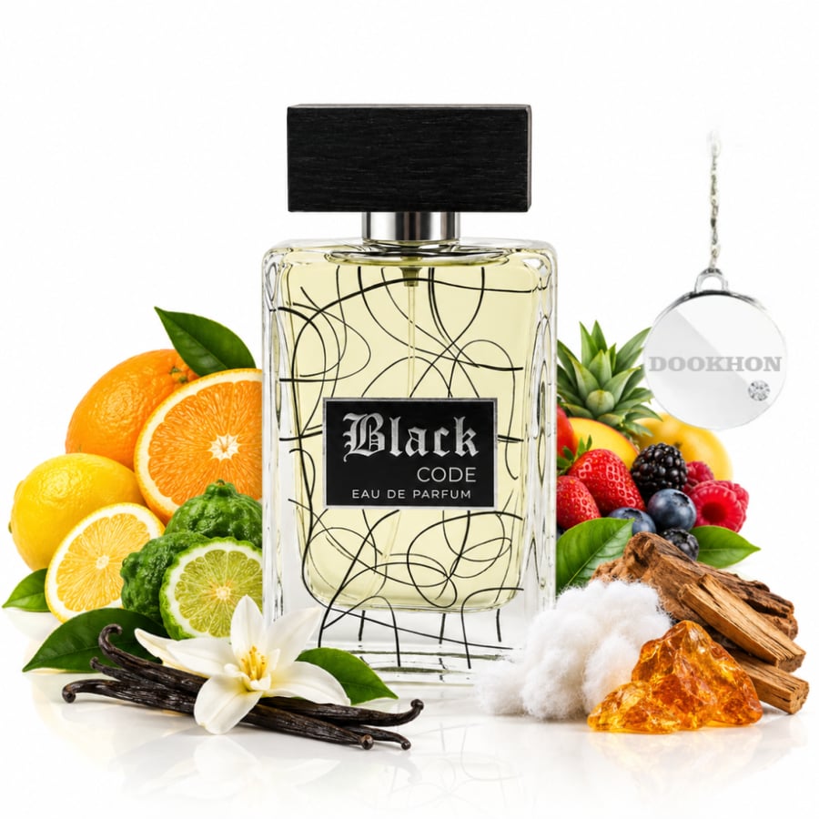 مكونات عطر بلاك كود بيرا كاترا الفواكه والحمضيات والأخشاب والفانيليا