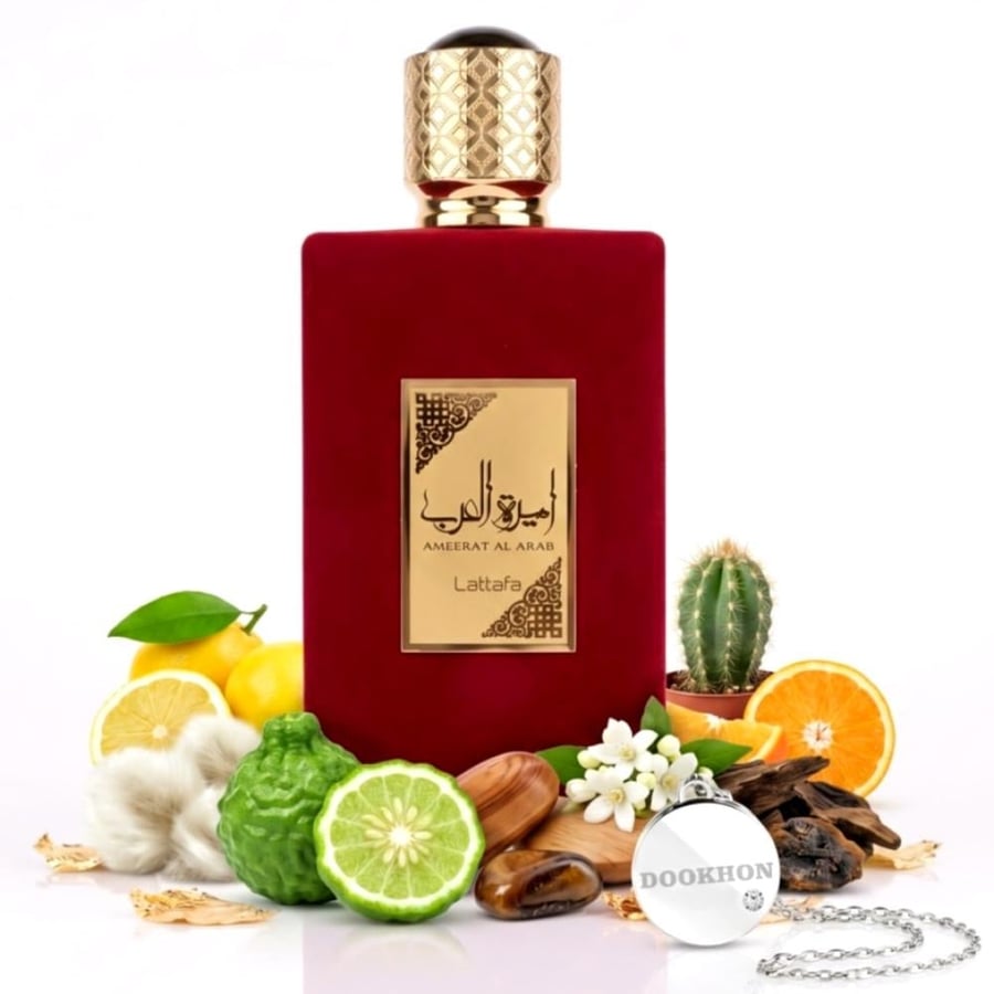 عطر اميرة العرب مع مكونات الحمضيات والعود والمسك