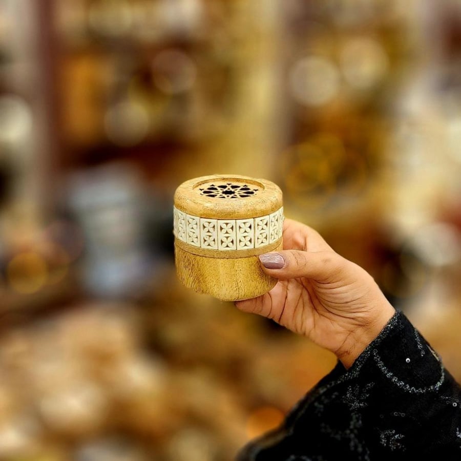 مبخرة شعر دائرية-دخون للعطور