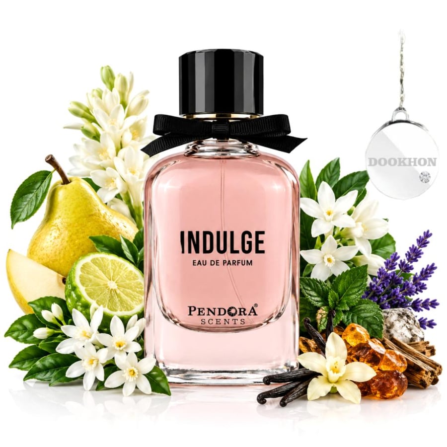 مكونات عطر إندولج بيندورا سنتس الكمثرى والزهور البيضاء والفانيليا والع