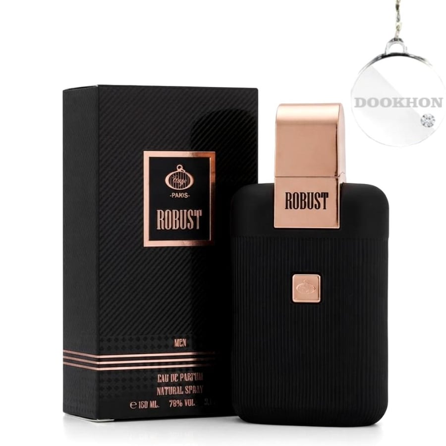 عطر روبوست للرجال 160 مل درعة بجانب العلبة السوداء الفاخرة ذات التفاصي