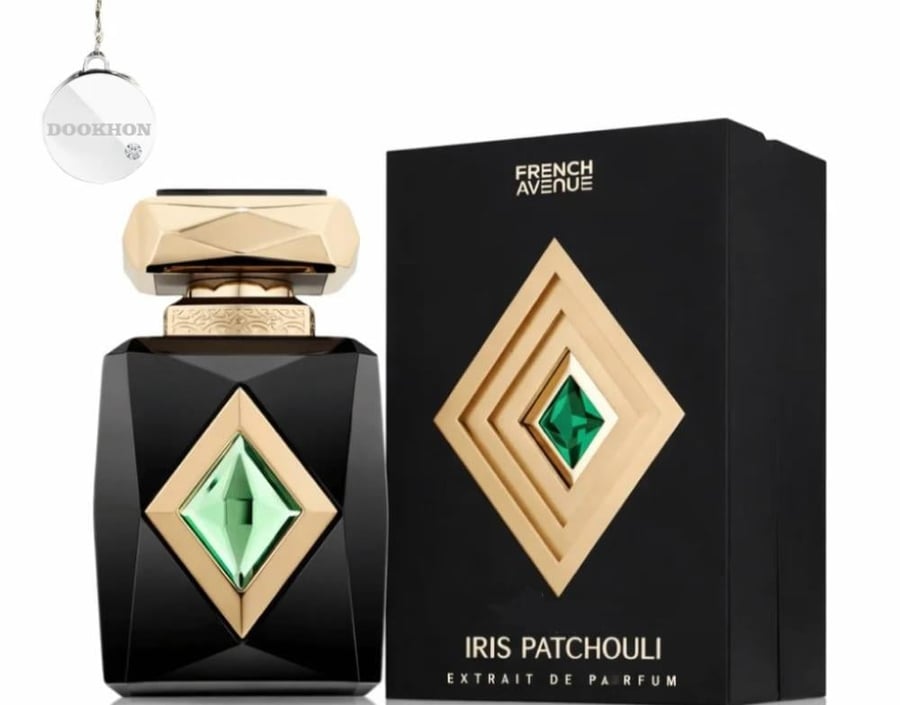 عطر أريس باتشولي فرينش أفينيو 100 مل مع العلبة السوداء الفاخرة والزجاج