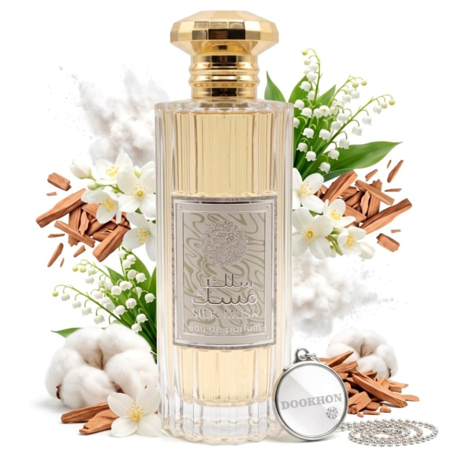 مكونات عطر سلك مسك المسك الابيض والياسمين وخشب الصندل