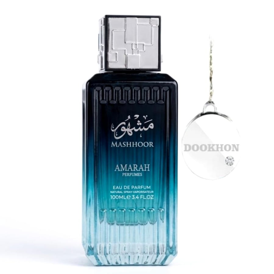 زجاجة عطر مشهور الفاخرة بتركيز او دو بارفيوم وتدرج أزرق جذاب