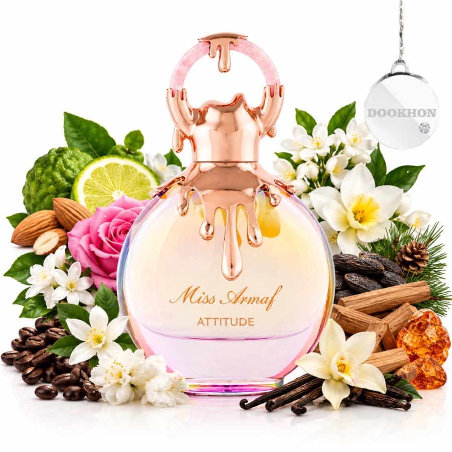 مكونات عطر مس أرماف أتيود القهوة واللوز والليمون والورود والزهور البيض
