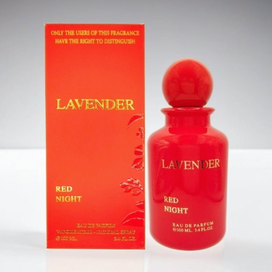 عطر لفندر احمر ريد نايت LAVENDER RED NIGHT 100ML-دخون للعطور