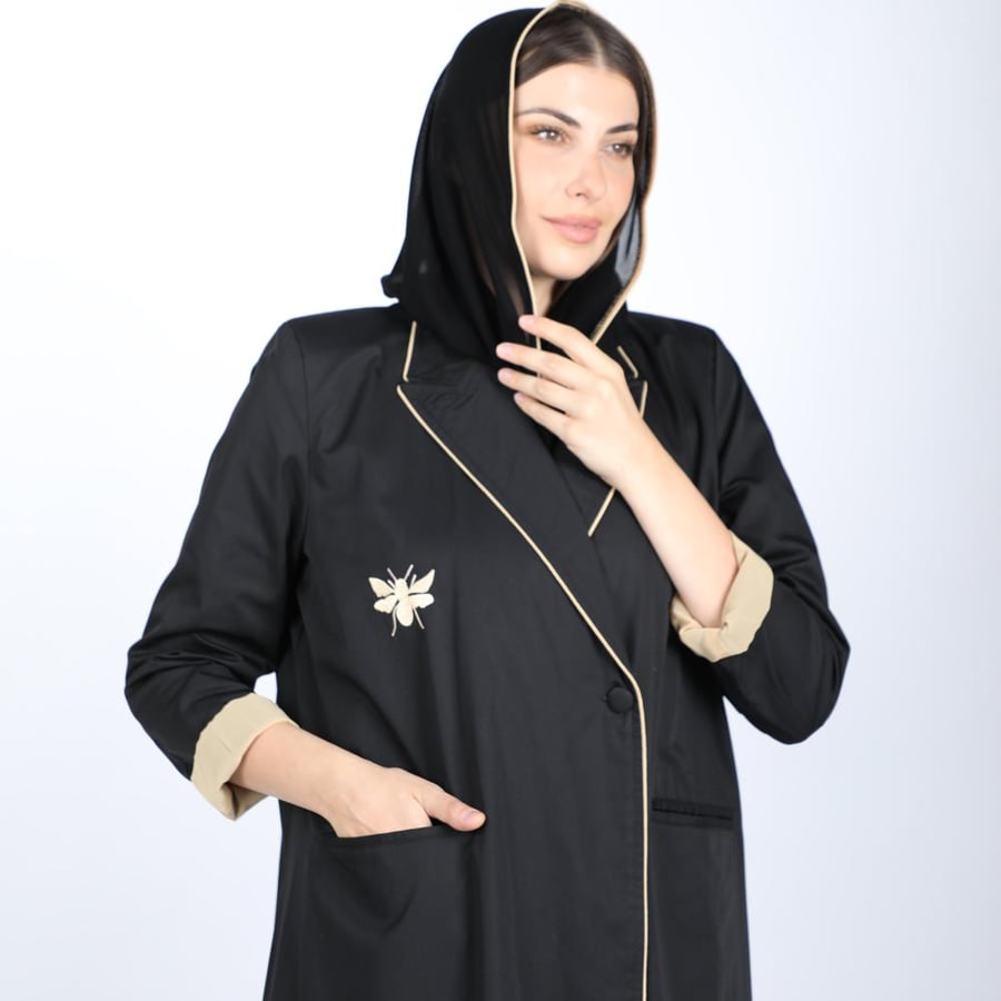 بليزر سيلين ببطانة لون أصفر زبدة