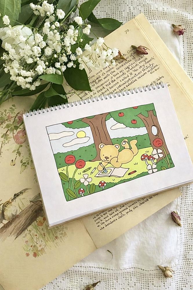 Boobie goods colouring book spring edition