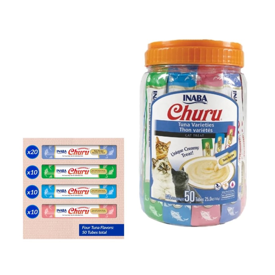 تشورو مكافأت متنوعة للقطط بالتونة 50×14جرام