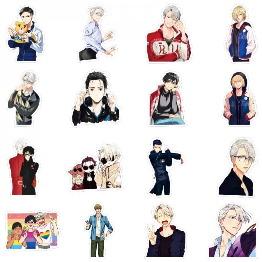 50Pcs YURI on ICE Stickers | 50 ملصق يوري على الجليد