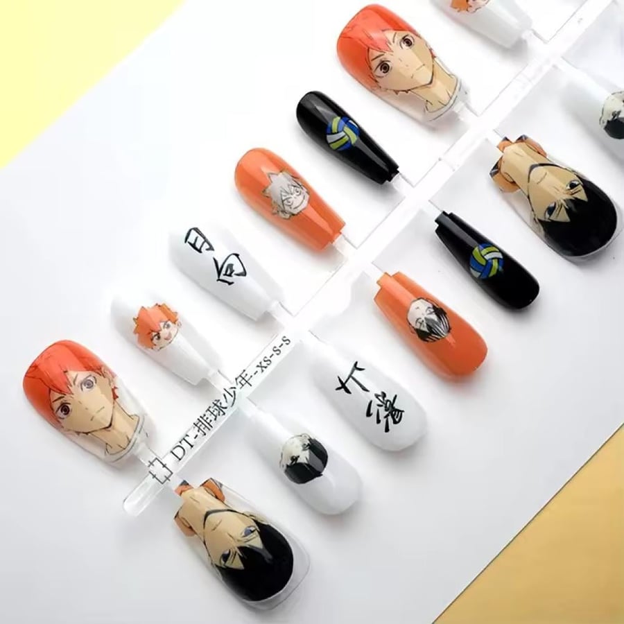 Hinata and Kageyama nails | Haikyu