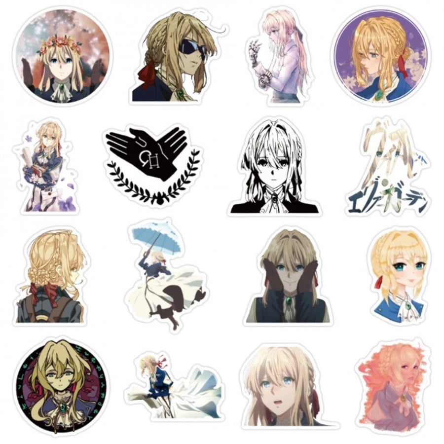 50Pcs Violet Evergarden Stickers | 50 ملصق فيوليت ايفرغاردن