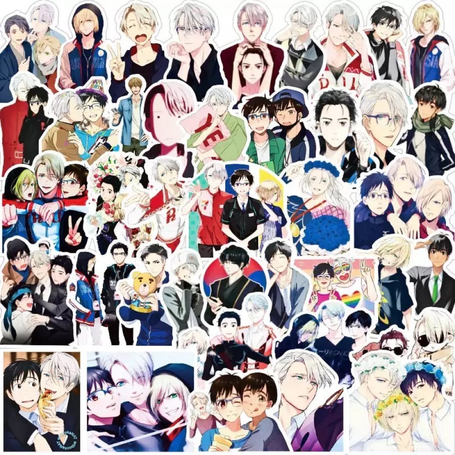 50Pcs YURI on ICE Stickers | 50 ملصق يوري على الجليد