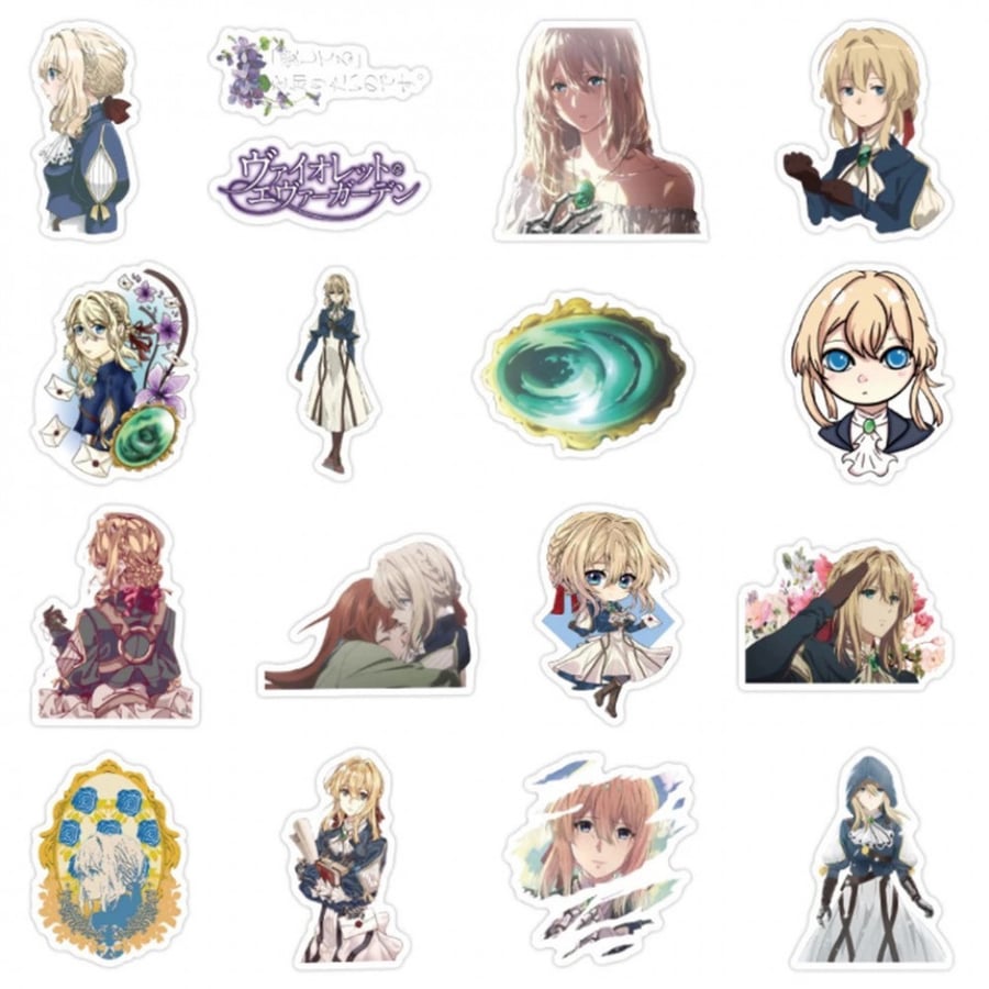 50Pcs Violet Evergarden Stickers | 50 ملصق فيوليت ايفرغاردن