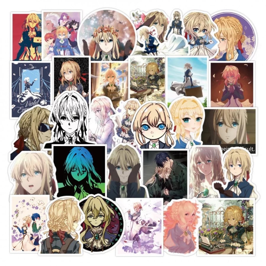 50Pcs Violet Evergarden Stickers | 50 ملصق فيوليت ايفرغاردن