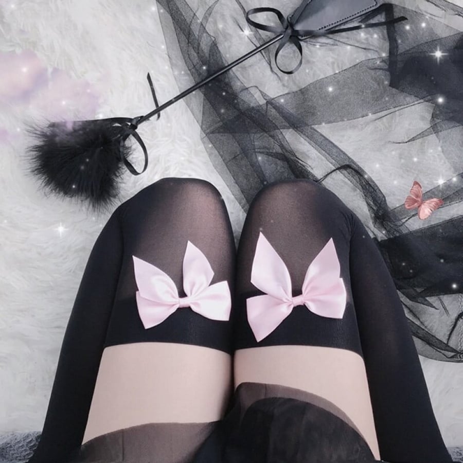 جوارب طويلة - اسود | Anime Cosplay