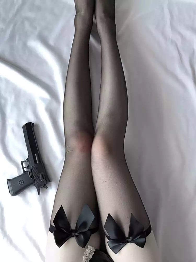 جوارب طويلة - اسود | Anime Cosplay