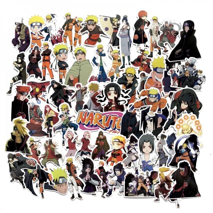 50Pcs Naruto Stickers | 50 ملصق ناروتو