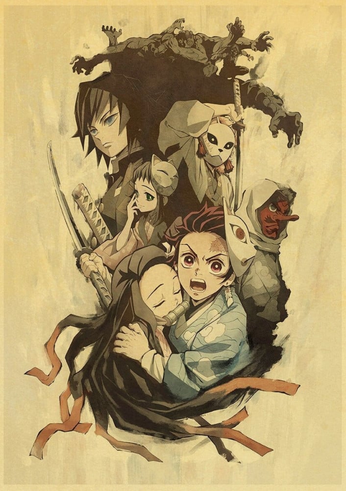 بوستر قاتل الشياطين | Demon slayer