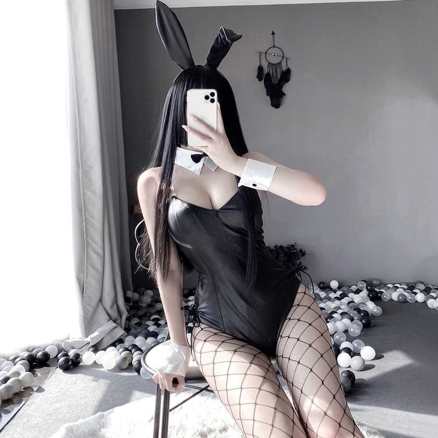 كوسبلاي فتاة الأرنب - اسود | bunny girl