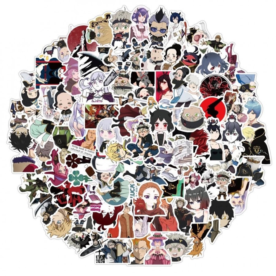 50 ملصق بلاك كلوفر | Black clover Stickers