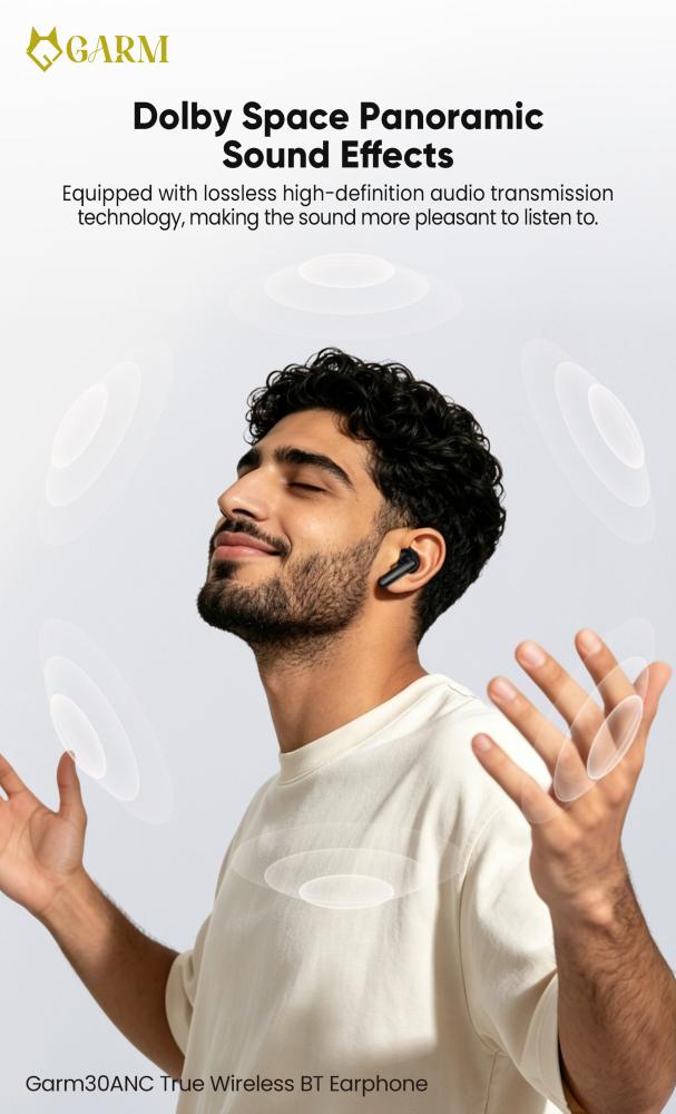 سماعه بلوتوث قرم مريحه 6 مايكات مع العزل - GARM30