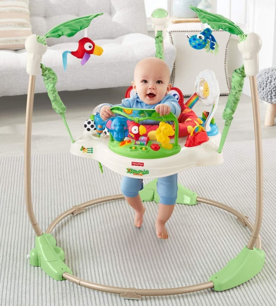 A toy for babies with rattles and battery sounds
