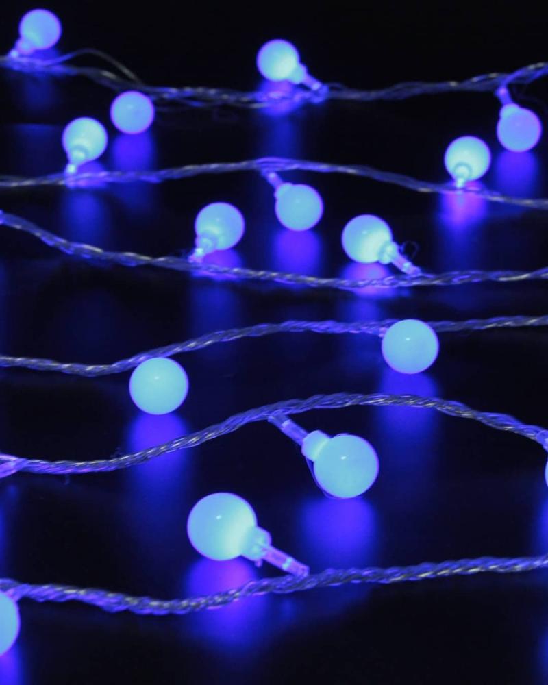 سلسلة إضاءة LED بشكل الكرة ، للحفلات والمناسبات يعمل بالبطارية ،