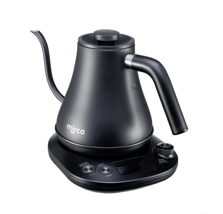 Electric Gooseneck Kettle Black Mirca - غلاية ميركا الالكترونية