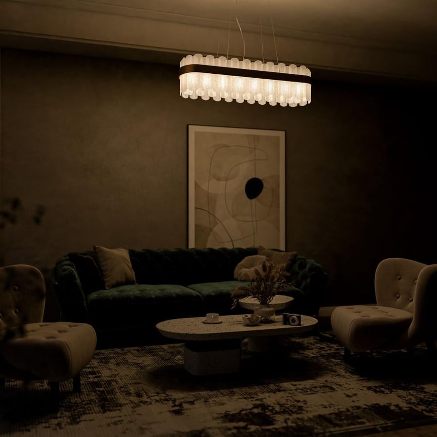 Oval Glass Chandelier 35*100 / 48332