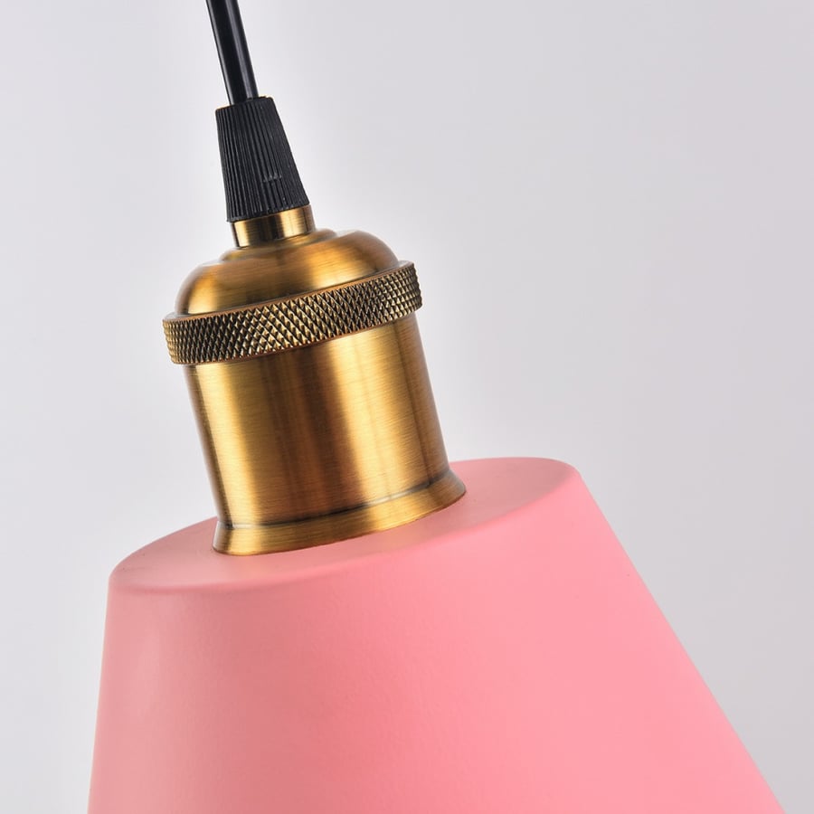 Modern floral relationship chandelier with golden funnel