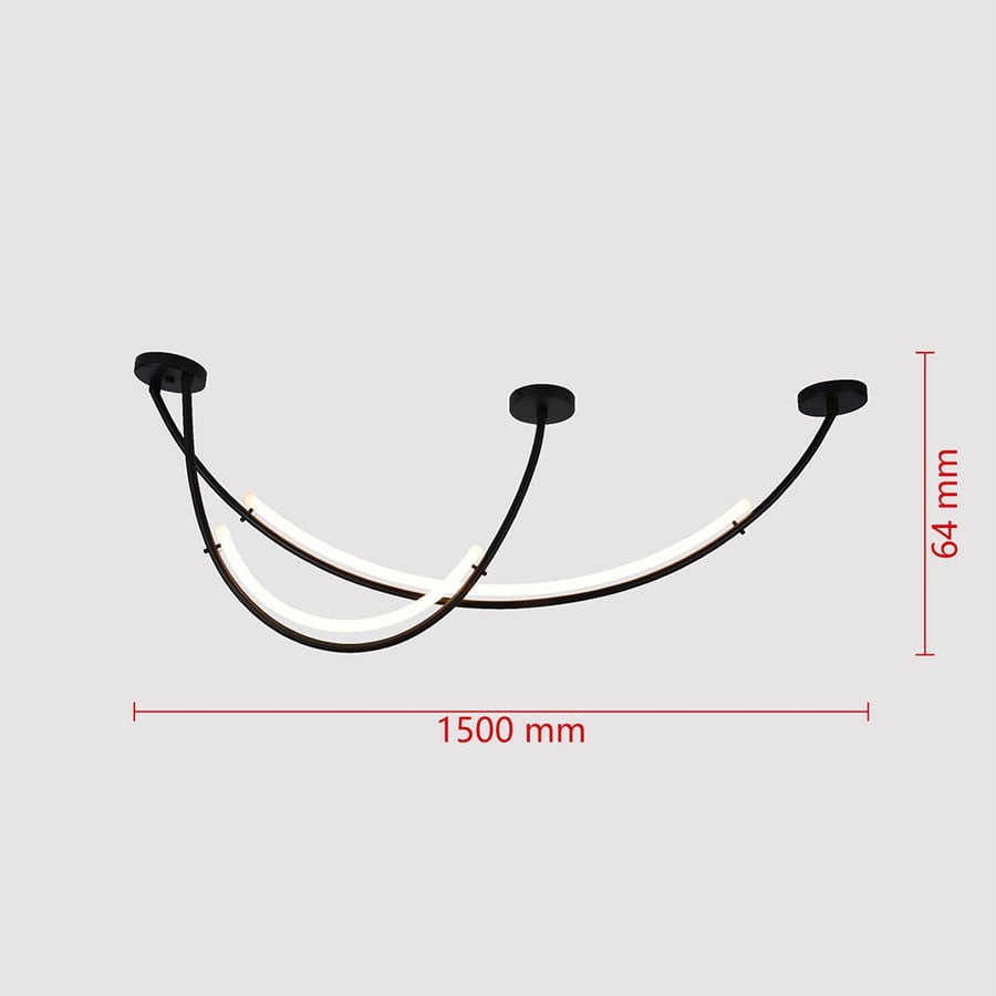 Long Warm LED Pendant Light – 150 cm