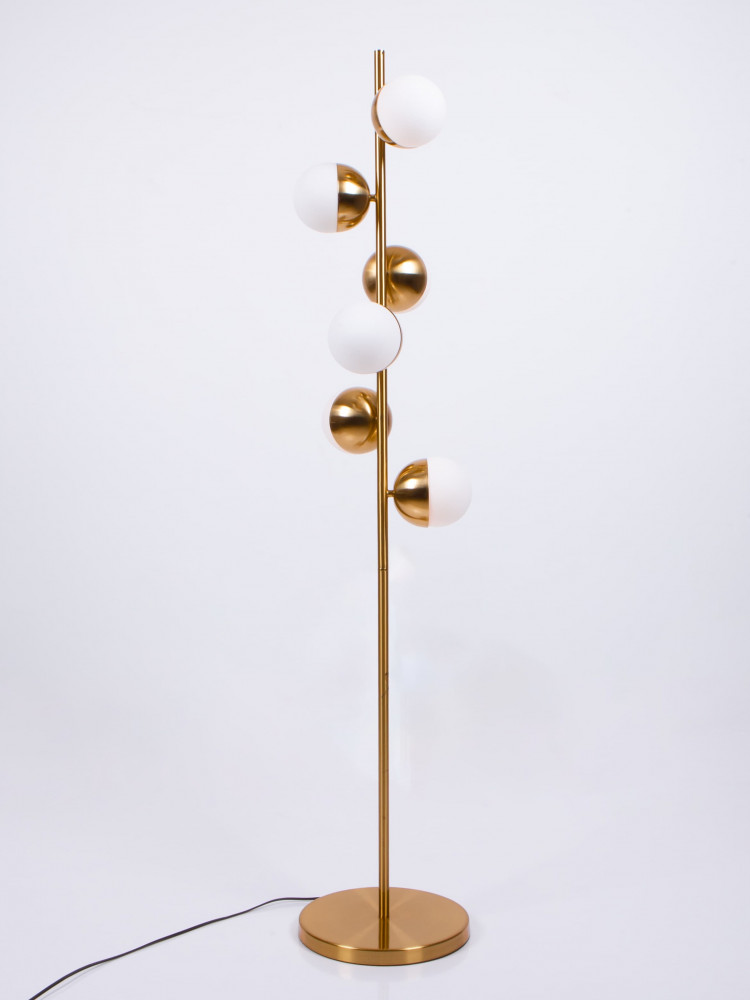 Floor lamp golden 6 lamps M 48607