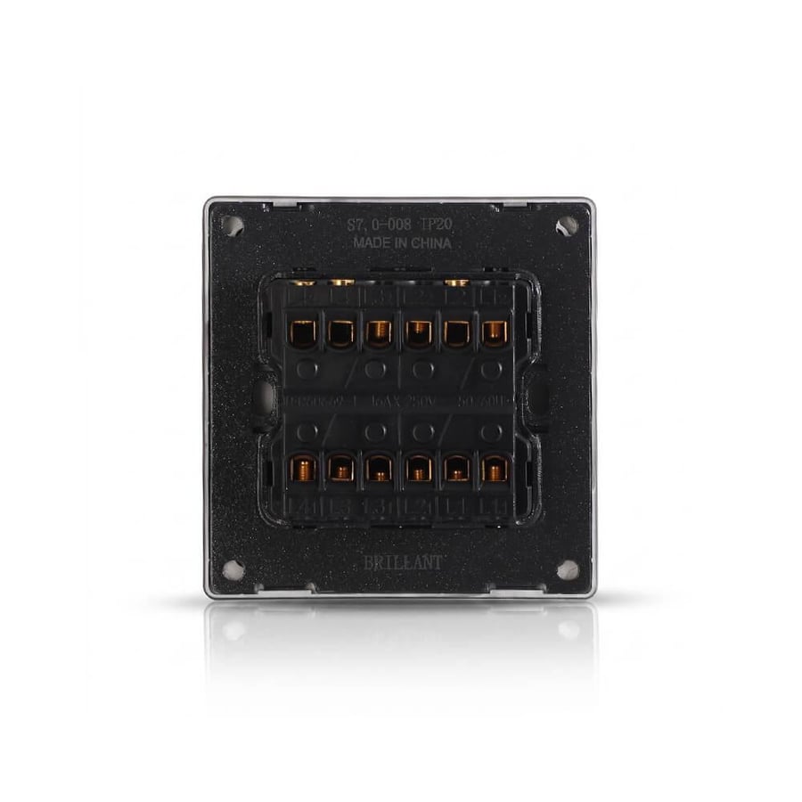 Brillant Light Quadruple White Drexon Switch 16A