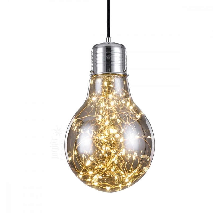 Glass LED Pendant Light Grey